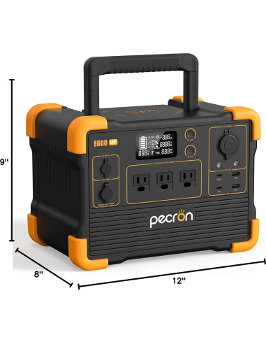 Estación de Energía Portátil Pecron E600LFP 614Wh 1200W