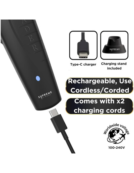 Cortadora Profesional Supreme Trimmer Vader 210 Min Sin Cable