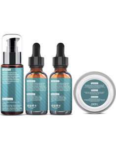 Kit de Cuidado de Barba YogerYou con Navaja y Aceites 2