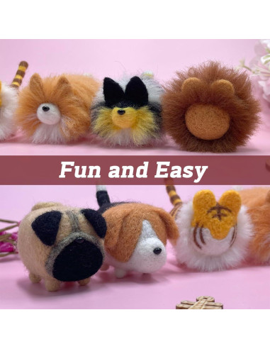 Kit de Fieltro ZygoFelts 6pcs Animales para Manualidades