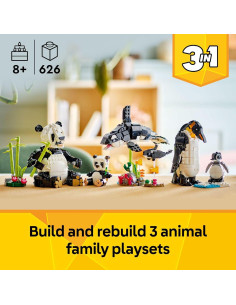 LEGO Creator 3 en 1 Animales Salvajes Panda - 626 Piezas 2