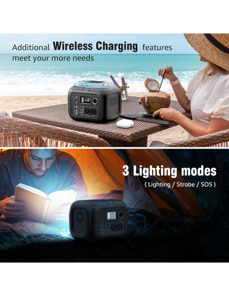 Generador Solar SinKeu G300 300W con Panel 40W Portátil