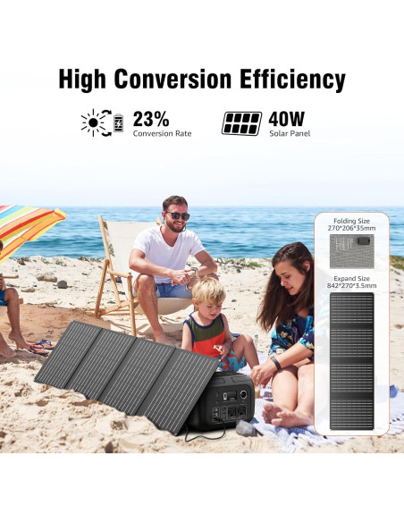 Generador Solar SinKeu G300 300W con Panel 40W Portátil