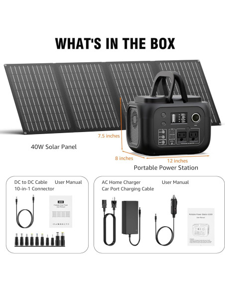 Generador Solar SinKeu G300 300W con Panel 40W Portátil