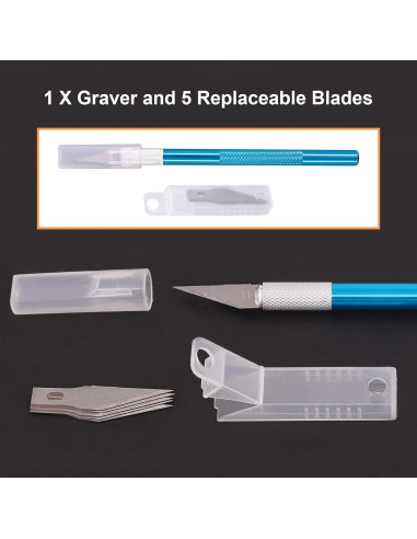 Juego de herramientas de modelismo Rustark 10 piezas