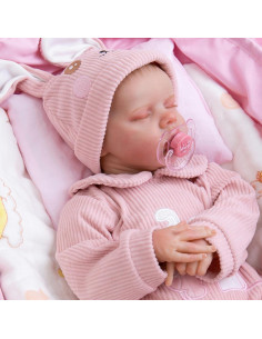 Muñeca Aori Reborn Bebé Realista 46 cm con Set de Regalo 2