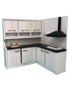 Mueble de Cocina Miniatura SXFSE 1:12 Madera Decoración