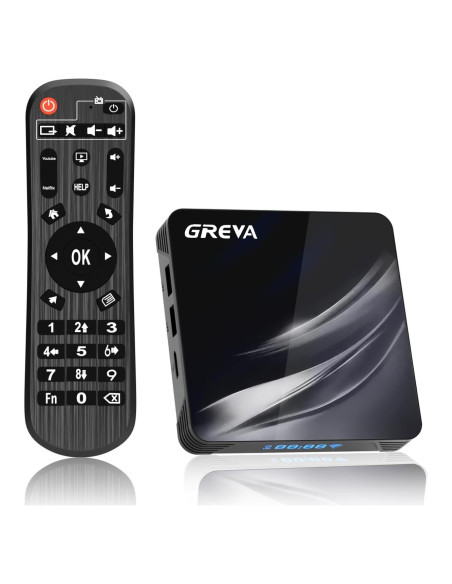GREVA Android TV Box 11.0 4K 2GB RAM 16GB ROM WiFi Dual