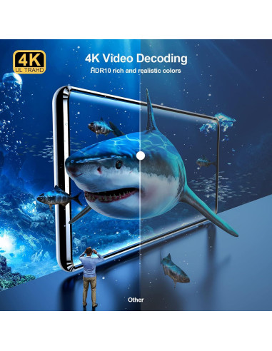 GREVA Android TV Box 11.0 4K 2GB RAM 16GB ROM WiFi Dual