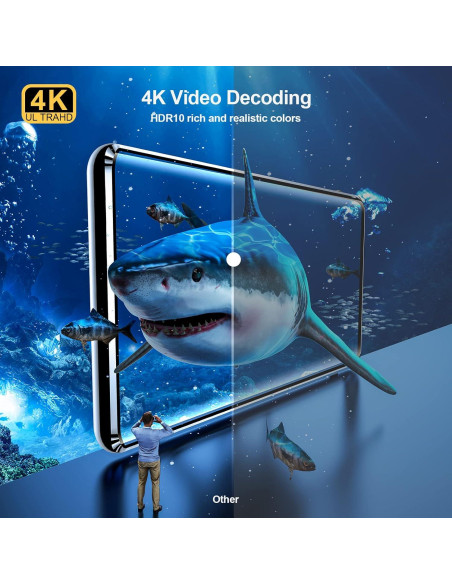 GREVA Android TV Box 11.0 4K 2GB RAM 16GB ROM WiFi Dual