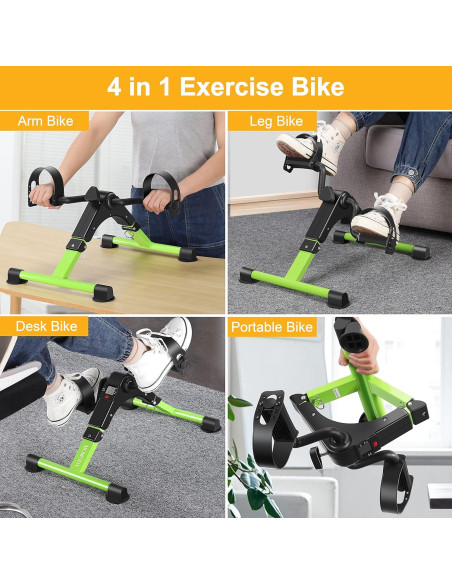 Mini Bicicleta de Ejercicio MOMODA Plegable con Monitor LCD