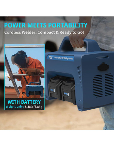 Soldador a Batería TLL ZW-160 120A Portátil Inalámbrico