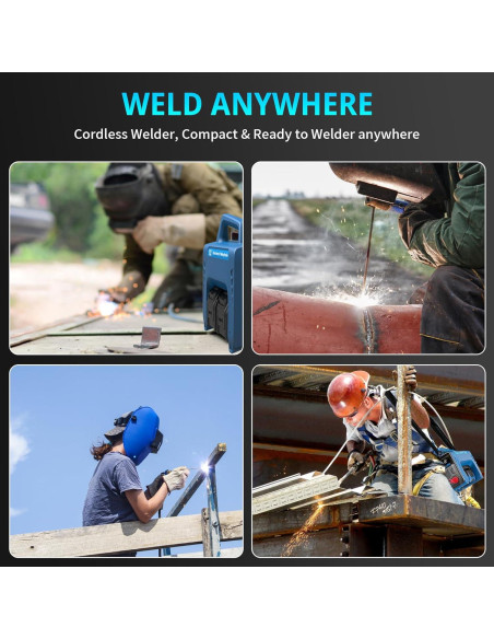 Soldador a Batería TLL ZW-160 120A Portátil Inalámbrico