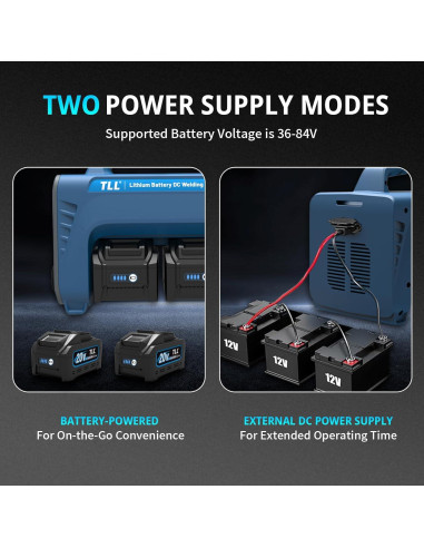 Soldador a Batería TLL ZW-160 120A Portátil Inalámbrico