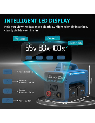 Soldador a Batería TLL ZW-160 120A Portátil Inalámbrico