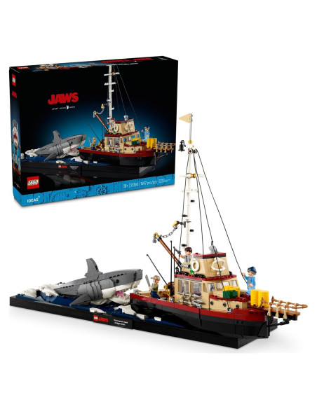 LEGO Ideas Jaws 21350 - Diorama Tiburón con Barco Orca