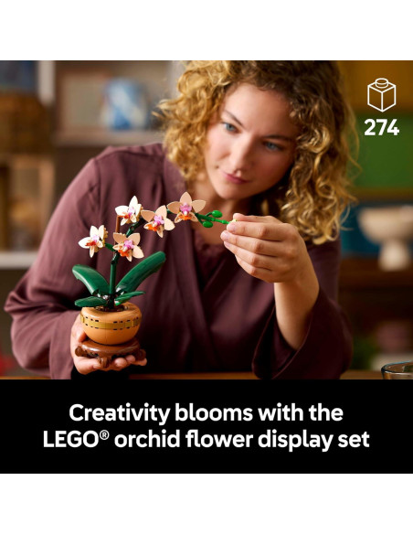 LEGO Botanicals Mini Orquídea 10343 - Decoración para Hogar