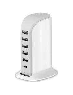 Estación de Carga 40W Upoy 5 Puertos USB Torre Compacta