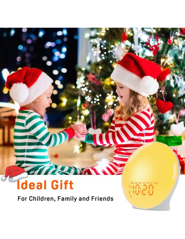 Despertador Luz de Amanecer JALL K8 con Radio FM y Snooze