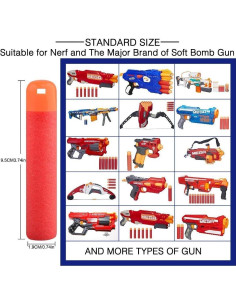 Paquete de 120 Dardos de Recarga Little Valentine N-Strike Mega 2
