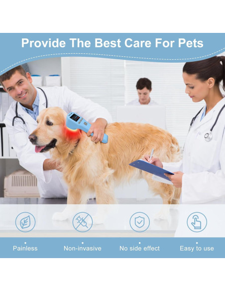 Terapia con Láser Frío Kdvioo para Mascotas 808nm 650nm