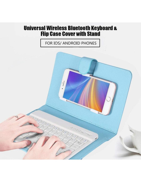 Teclado Bluetooth FOSA con Funda Plegable para Celular