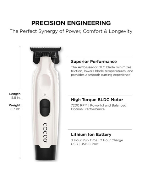 Cocco Veloce Pro Trimmer Inalámbrico Metal 15cm