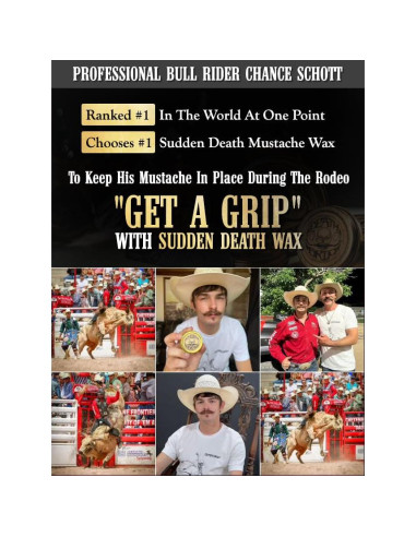 Cera para Bigote Fijación Fuerte Sudden Death 28g