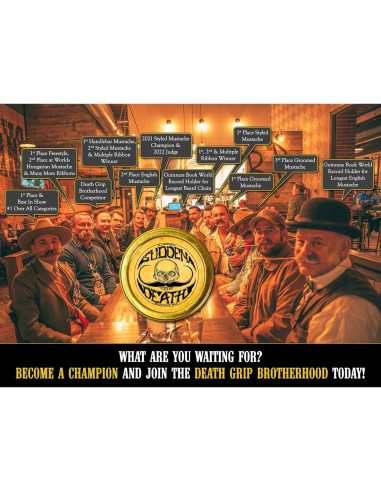 Cera para Bigote Fijación Fuerte Sudden Death 28g