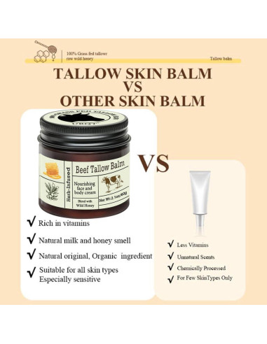 Bálsamo Hidratante URQT de Grasa de Res Orgánica 82g