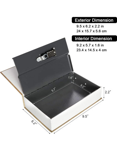 Caja de Almacenamiento Parrency Nueva York con Combinación