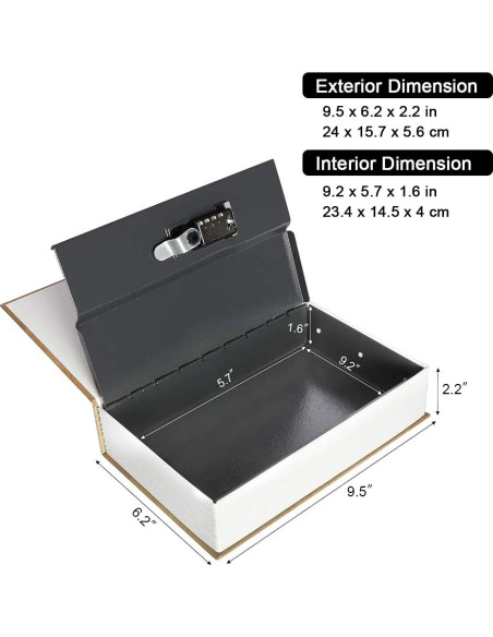 Caja de Almacenamiento Parrency Nueva York con Combinación