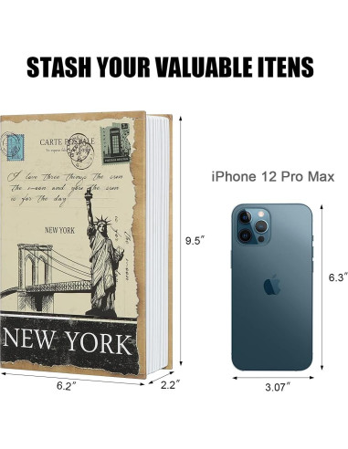 Caja de Almacenamiento Parrency Nueva York con Combinación