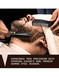 Tijeras para Barba y Bigote Striking Viking 12.7 cm Kit Aseo 2