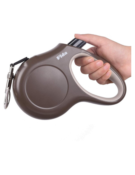 Correa Retráctil Fida para Perros 4.88m Grande Café