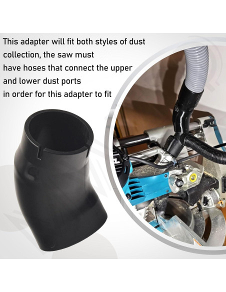 Adaptador de Aspiradora Codo MWEDP 4.76 cm para Sierra Ingletadora