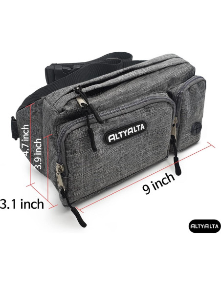 Riñonera para Perros ALTYALTA con 6 Bolsillos y Dispensador