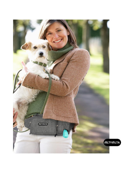 Riñonera para Perros ALTYALTA con 6 Bolsillos y Dispensador