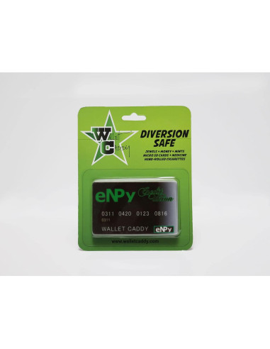 Estuche de Ocultación Estilo Tarjeta - Negro - 8x5 cm