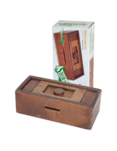 Caja Puzzle Secreta de Madera - Bits and Pieces - 14.92x6.35 cm
