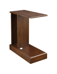 Mesa C Monroe Casual Home con Cajón Oculto Mocha 60,96 cm