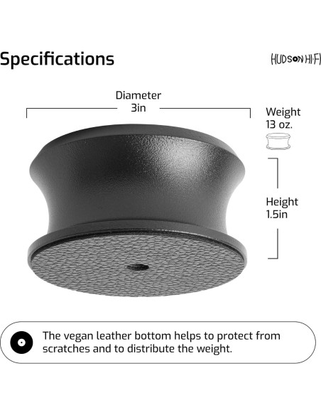 Estabilizador de Peso Hudson Hi-Fi BigBen 368g con Almohadilla