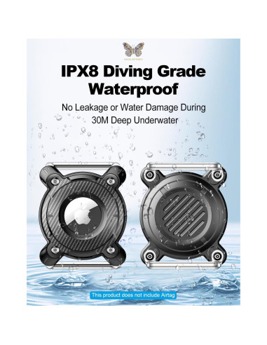 Soporte Airtag DEERLET para Collar de Perro Impermeable