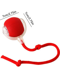 Bola Interactiva para Perros GLOSYA WJ-PJQ 360 Rojo 2