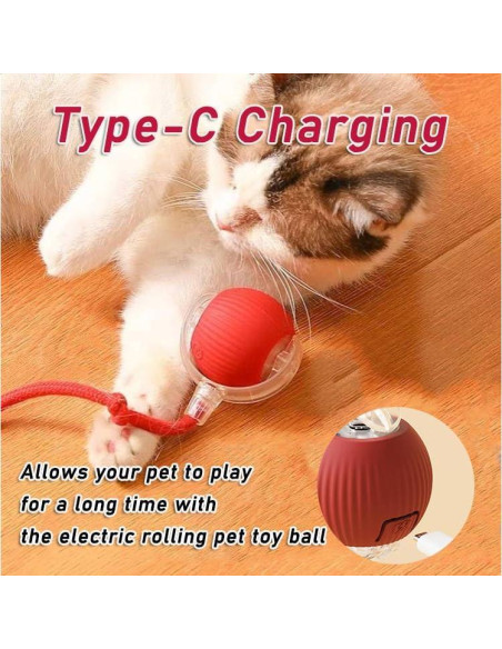 Bola Interactiva para Perros GLOSYA WJ-PJQ 360 Rojo