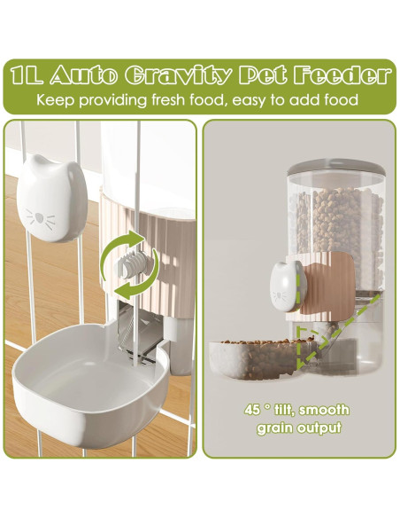 Dispensador automático de comida y agua para gatos 1L Outamateur