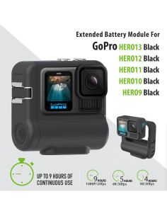 Batería Extendida 9 Horas Re-Fuel para GoPro Hero 9-13 2