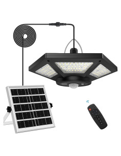Luz Solar AEQ 360 con Control Remoto y Sensor de Movimiento