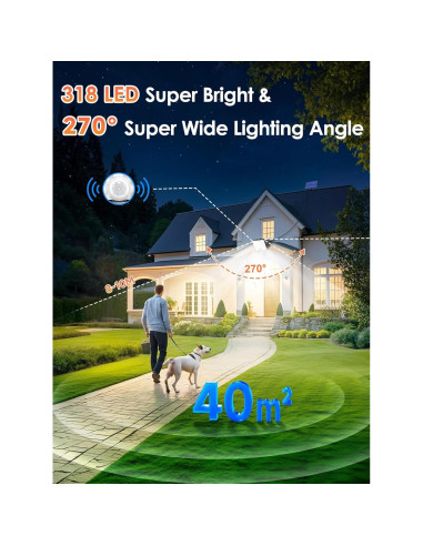 Luces Solares PIKOY 318 LED 10M IP65 Control Remoto