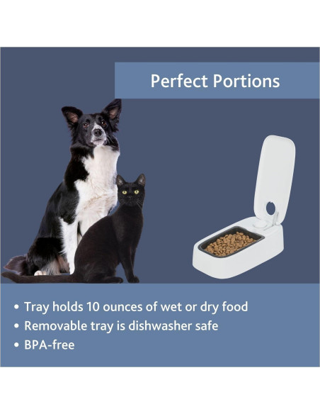 Dispensador Automático de Comida TRIXIE TX1, 283 g, Blanco